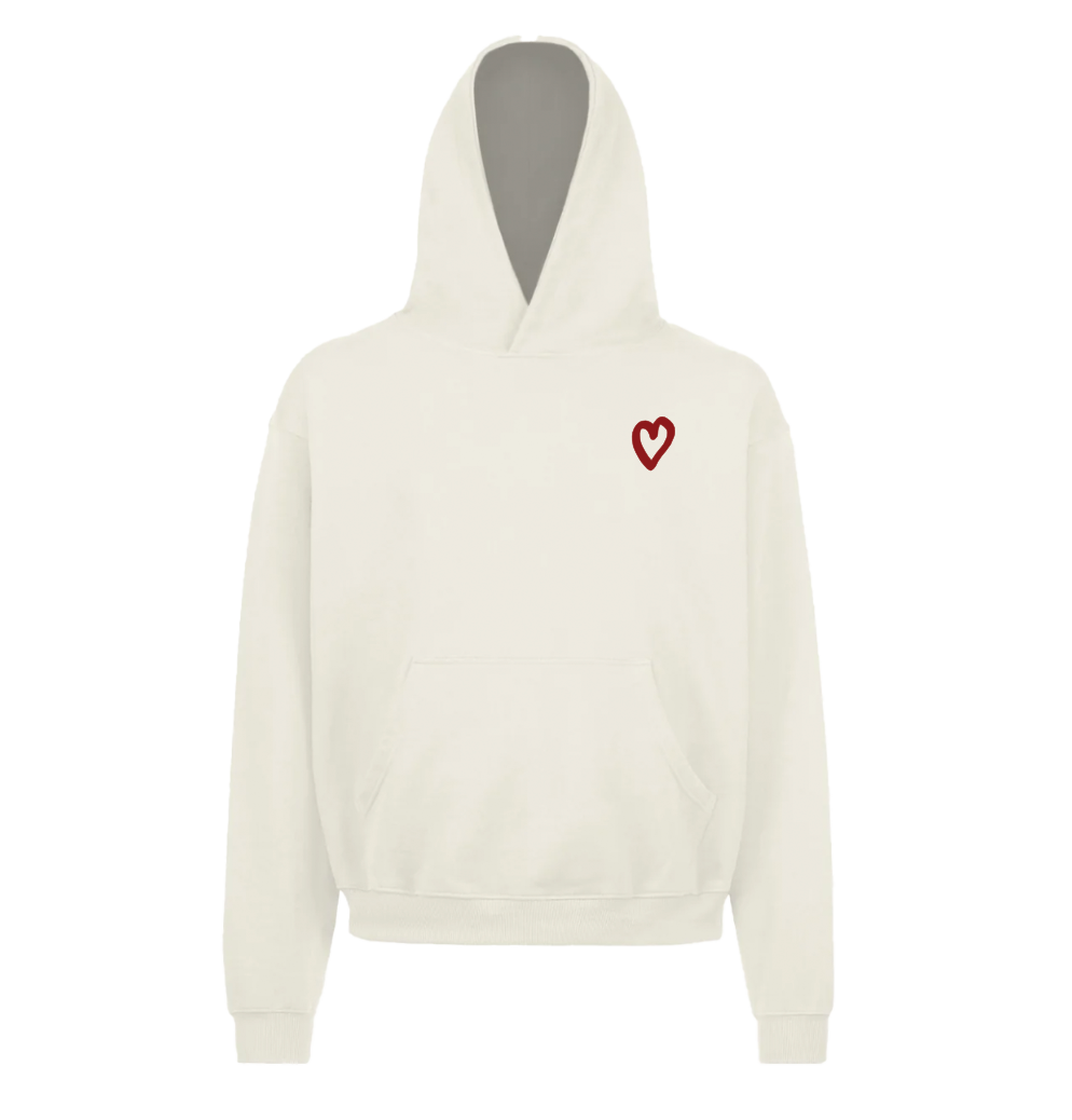 Break Hearts Not Rules - Vintage Cream Hoodie