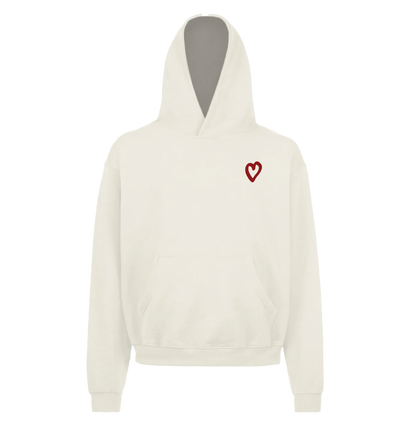 Break Hearts Not Rules - Vintage Cream Hoodie